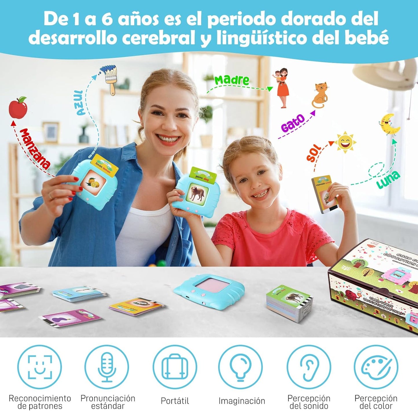 Lector Interactivo y Tarjetas Didácticas Inglés/Español