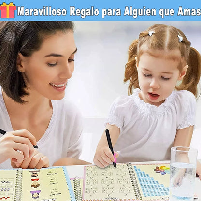 SET DE 8 CUADERNOS MÁGICOS MONTESSORI  ESPAÑOL E INGLES  Magic Book® desactivar