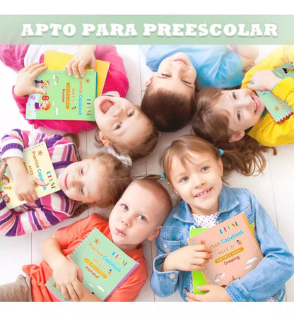 SET DE 8 CUADERNOS MÁGICOS MONTESSORI  ESPAÑOL E INGLES  Magic Book® desactivar