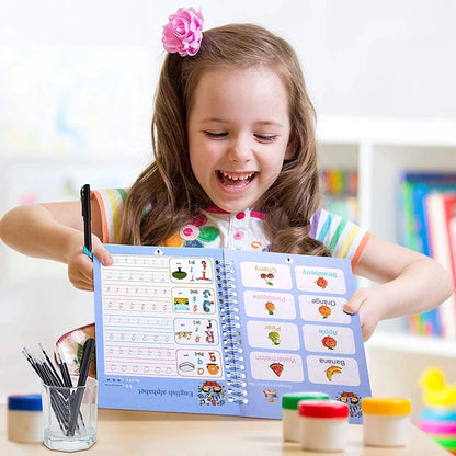 SET DE 8 CUADERNOS MÁGICOS MONTESSORI  ESPAÑOL E INGLES  Magic Book®